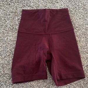 Lululemon Athletica Wunder Train 6” Garnet Bike Shorts